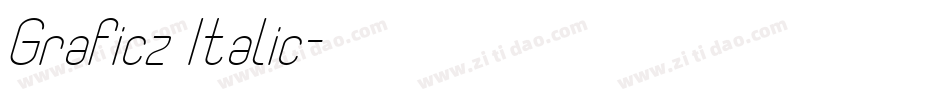 Graficz Italic字体转换